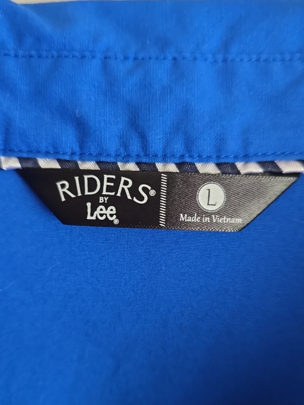 Lee Riders Royal Blue Button Down Shirt Size Large - Picture 3 of 9